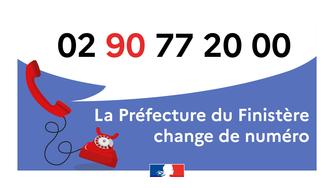 Changement de numéro de téléphone de la préfecture du Finistère 