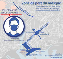 Covid-19 : Extension de la zone où le port du masque est obligatoire à Brest